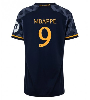 Real Madrid Kylian Mbappe #9 Bortatröja Dam 2023-24 Kortärmad
